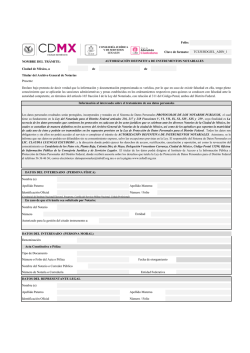 Nombre del Notario o Corredor P&uacute;blico DA