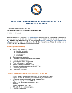 taller siger 2.0 (nueva versi&oacute;n) fedanet-rie estados