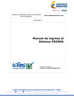 Manual de ingreso al Sistema PRISMA