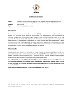 Consultor&iacute;a TAHUAMANU-PISCIGRANJA