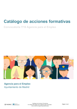 Cat&aacute;logo de acciones formativas