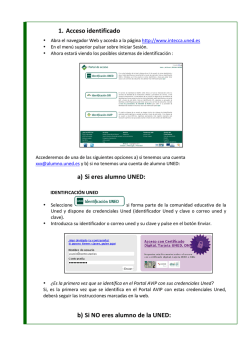 1. Acceso identificado a) Si eres alumno UNED