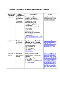Registros Auton&oacute;micos de Instrucciones Previas