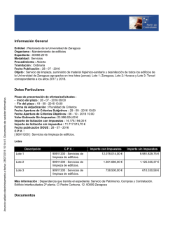 Datos de la publicaci&oacute;n - Universidad de Zaragoza