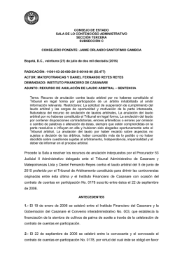 Providencia - Consejo de Estado