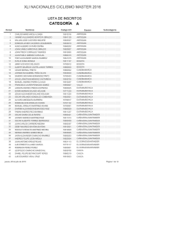 listado de participantes