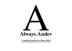 Cat&aacute;logo paneles de Mano 2016