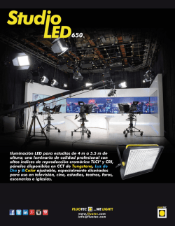 Iluminaci&oacute;n LED para estudios de 4 ma 5.5 m de altura