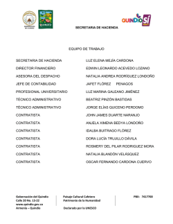 equipo de trabajo - Gobernaci&oacute;n del Quindio