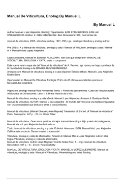 Manual De Viticultura, Enolog By Manuel L