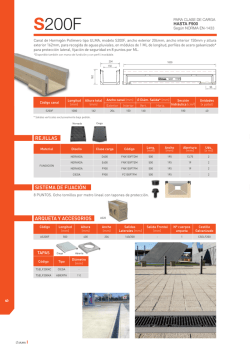 arqueta y accesorios rejillas sistema de fijaci&oacute;n