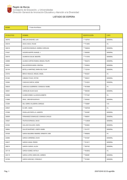 Consejer&iacute;a de Educaci&oacute;n, y Universidades Direcci&oacute;n
