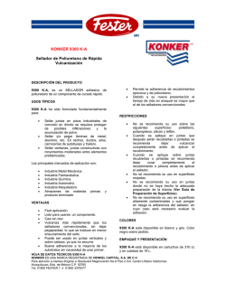 KONKER 9300 K-A Sellador de Poliuretano de R&aacute;pida Vulcanizaci&oacute;n