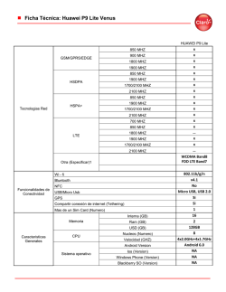 Ficha T&eacute;cnica: Huawei P9 Lite Venus