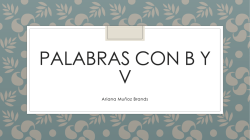 Palabras con b y v