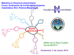 Presentaci&oacute;n Mapas Mentales