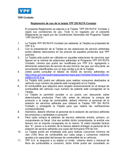 Reglamento de uso de la tarjeta YPF EN RUTA Contado