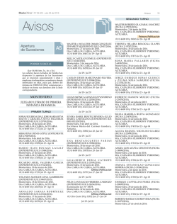 Avisos Del D&iacute;a
