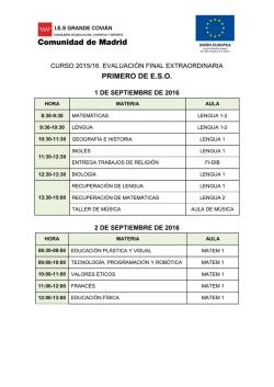 PRIMERO DE E.S.O. - IES Grande Covi&aacute;n