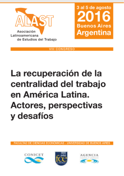 La recuperaci&oacute;n de la centralidad del trabajo en Am&eacute;rica Latina