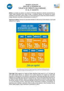 bases legales d&iacute;as de la semana de tarjeta de cr&eacute;dito salcobrand 01