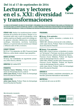 Lecturas y lectores en el s. XXI: diversidad y transformaciones