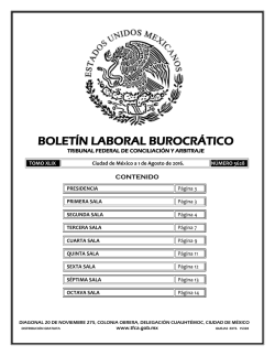 1 - Tribunal Federal de Conciliaci&oacute;n y Arbitraje