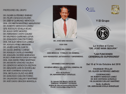 dr. jos&eacute; nava segura" las funciones cerebrales superiores del 10 al