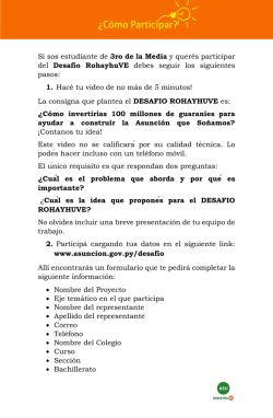 Si sos estudiante de 3ro de la Media y quer&eacute;s participar del Desaf&iacute;o