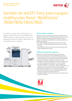 Fiery Network Server for the Xerox WC 7800 Series