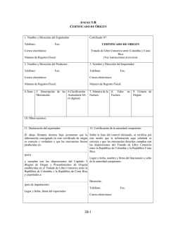 Certificado de Origen