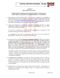 Reglamento FAS - sociedad salesiana