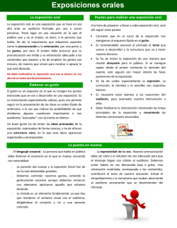 Exposiciones orales