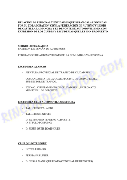 Descargar Galardonados/Premiados La Gala de Camp FACM se