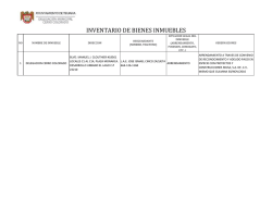inventario de bienes inmuebles