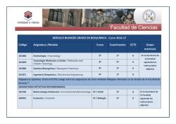 M&Oacute;DULO BILING&Uuml;E GRADO EN BIOQU&Iacute;MICA