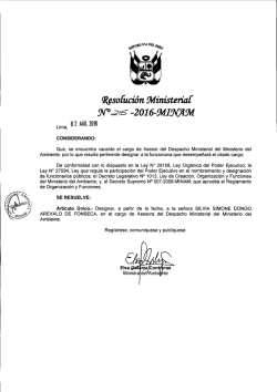 so{uci&oacute;n~inisteria - Ministerio del Ambiente