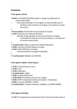 Programa fiestas de Zizurkil Goia 2016