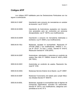 &iquest;Cu&aacute;les son los c&oacute;digos AFIP habilitados?