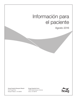 Informaci&oacute;n para el paciente