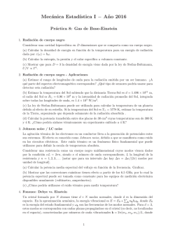 Mec&aacute;nica Estad&acute;ıstica I &minus; A&tilde;no 2016