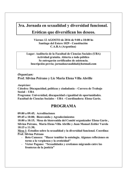 Programa - Facultad de Ciencias Sociales