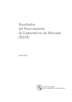 Informe mensual  - Banco Central de la Rep&uacute;blica Argentina