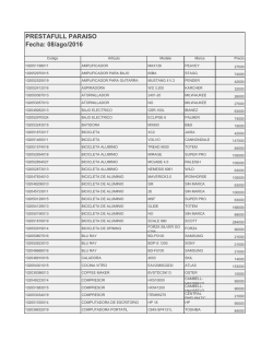 Lista Prestafull Para&iacute;so