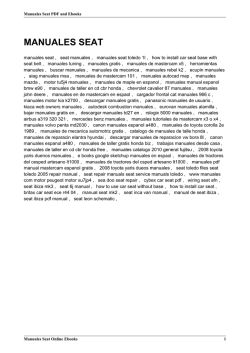 MANUALES SEAT