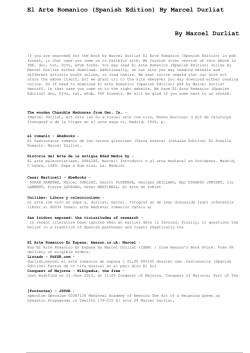 El Arte Romanico (Spanish Edition) By Marcel Durliat