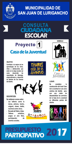 PRESUPUESTO PARTICIPATIVO