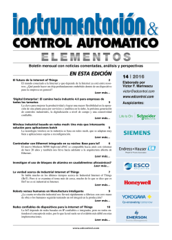 Elementos 14 - Instrumentaci&oacute;n & Control Autom&aacute;tico