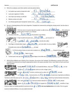 CAP&Iacute;TULO 3B A. Write the vocabulary word that matches each