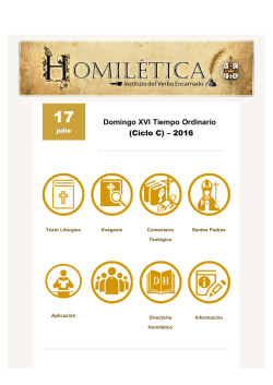 Domingo XVI Tiempo Ordinario (C)\Domingo XVI